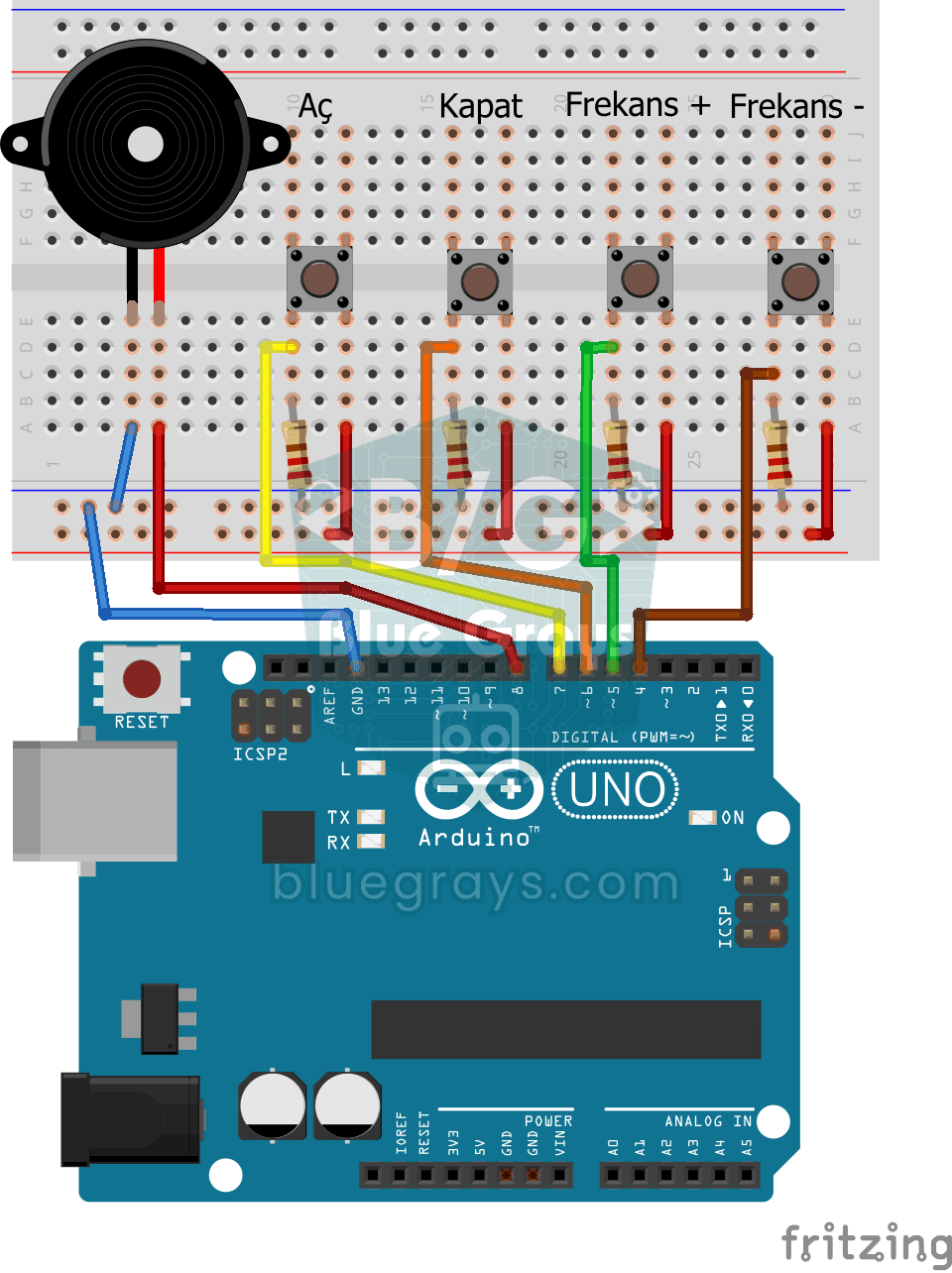 Buzzer İle Frekans Ayarı