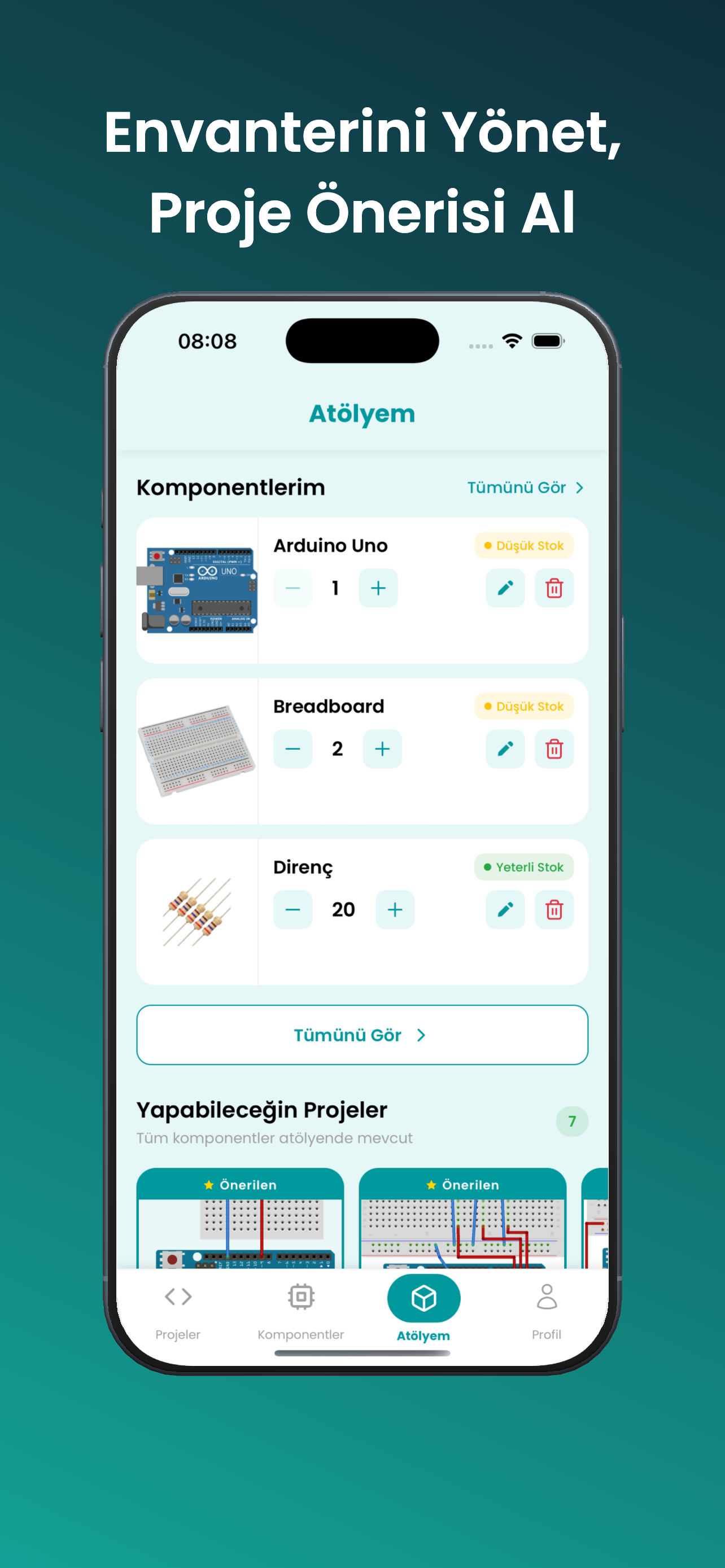 Kişisel Atölye Yönetimi