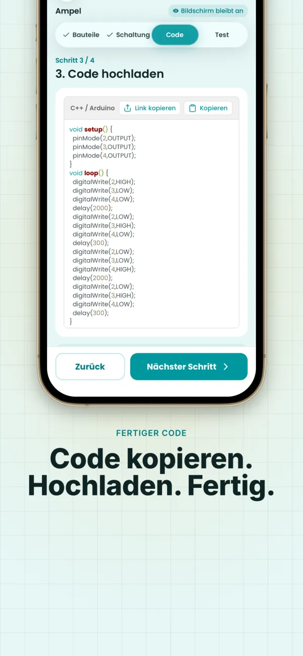 Fertiger Code