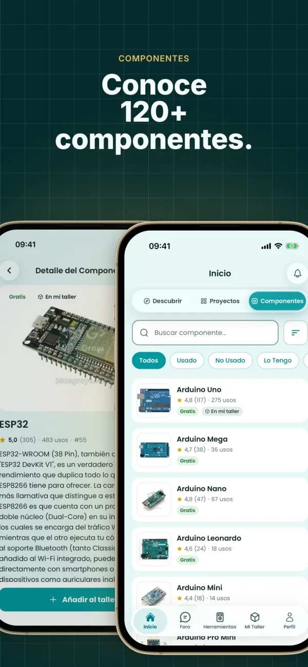 Base de Datos de Componentes Completa