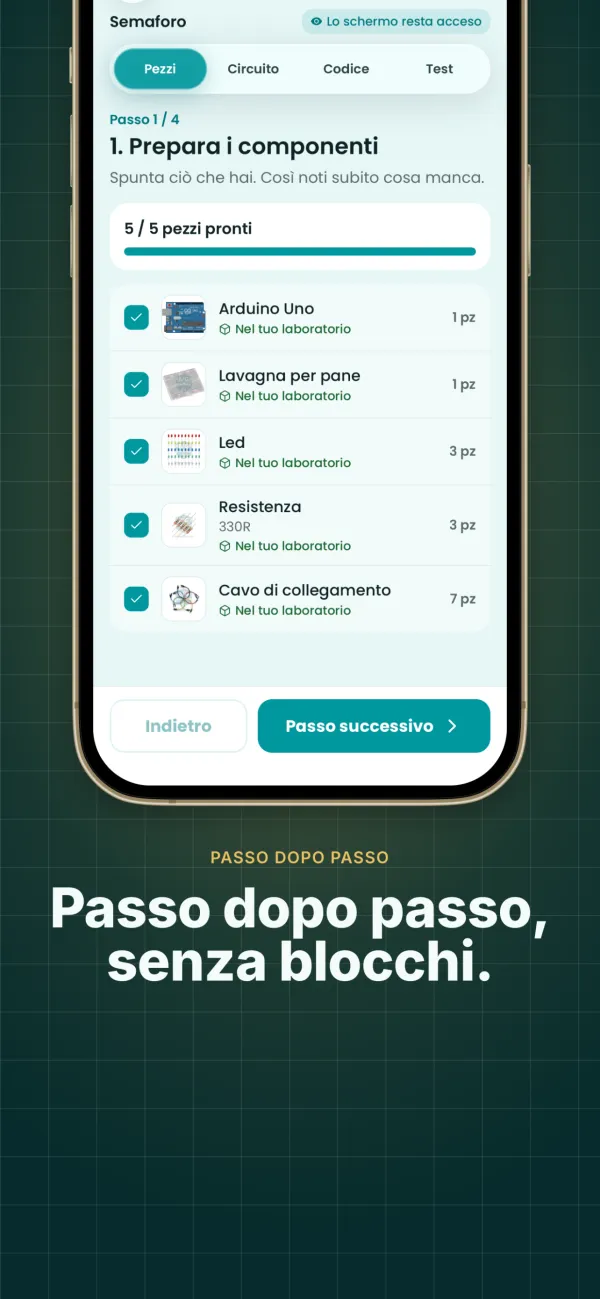Montaggio passo passo