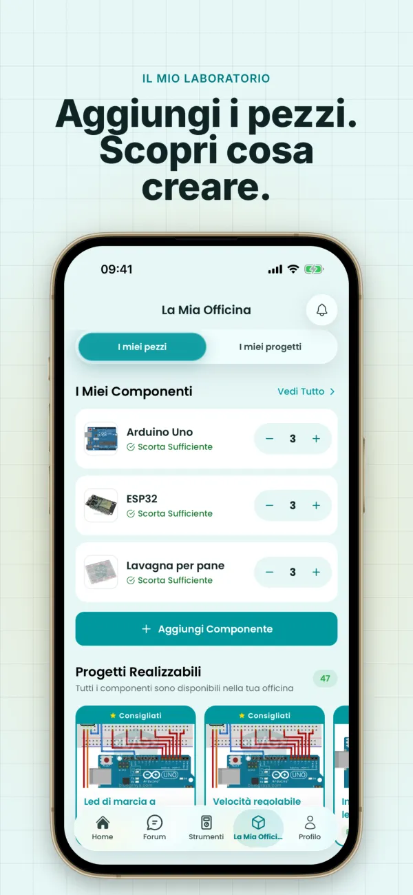 Officina e suggerimenti intelligenti
